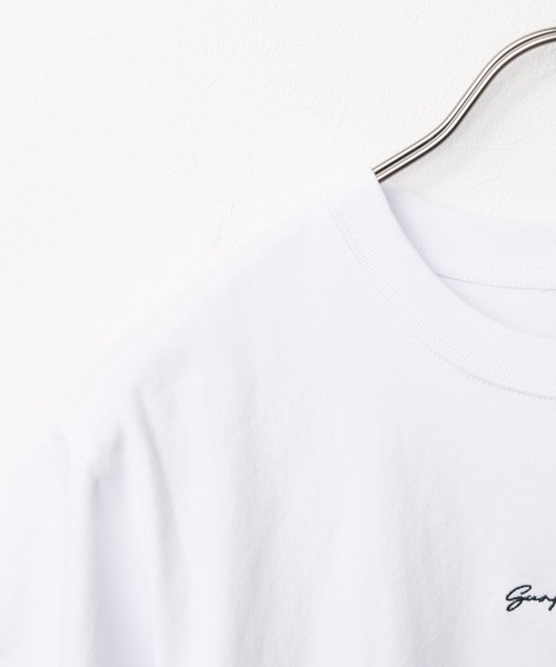 ARCHIVER(アーカイバ)の「【69】刺繍ショートスリーブ コットンTシャツ(Tシャツ/カットソー・レディース・ホワイト系1/ホワイト系2/ホワイト系3/ブラック系2/ブラック系1/ブラック系3/パープル/ブルー系・MEDIUM/LARGE)」の15枚目の写真