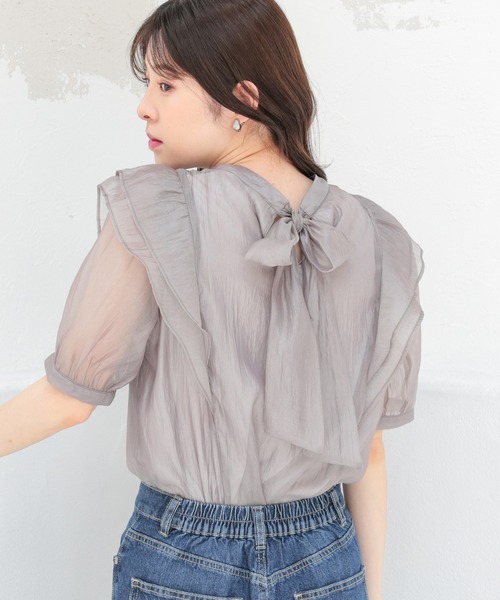 Honeys（ハニーズ）の「フリルシアーブラウス（シャツ/ブラウス）」 - WEAR