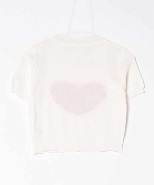 MAISON DE THERESE(メゾン ド テレーズ)の「ハートロゴクルーネック半袖Tシャツ(ニット/セーター・レディース・ブラック/ホワイト・FREE)」の18枚目の写真
