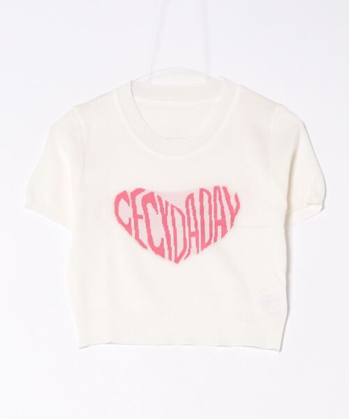 MAISON DE THERESE(メゾン ド テレーズ)の「ハートロゴクルーネック半袖Tシャツ(ニット/セーター・レディース・ブラック/ホワイト・FREE)」の20枚目の写真