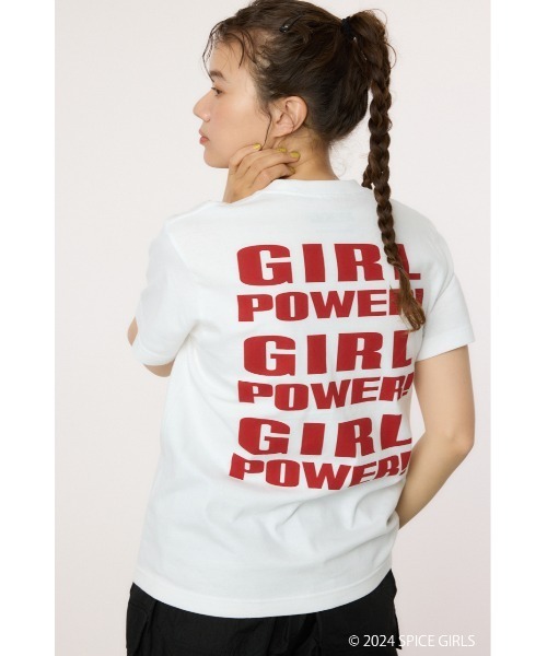 RODEO CROWNS WIDE BOWL(ロデオクラウンズワイドボウル)の「SPICE GIRLS Tシャツ(Tシャツ/カットソー・レディース・オフホワイト/ブラック/ライトブルー・MEDIUM/LARGE)」の1枚目の写真