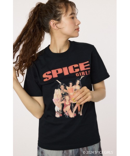 RODEO CROWNS WIDE BOWL(ロデオクラウンズワイドボウル)の「SPICE GIRLS Tシャツ(Tシャツ/カットソー・レディース・オフホワイト/ブラック/ライトブルー・MEDIUM/LARGE)」の2枚目の写真