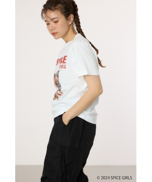 RODEO CROWNS WIDE BOWL(ロデオクラウンズワイドボウル)の「SPICE GIRLS Tシャツ(Tシャツ/カットソー・レディース・オフホワイト/ブラック/ライトブルー・MEDIUM/LARGE)」の17枚目の写真
