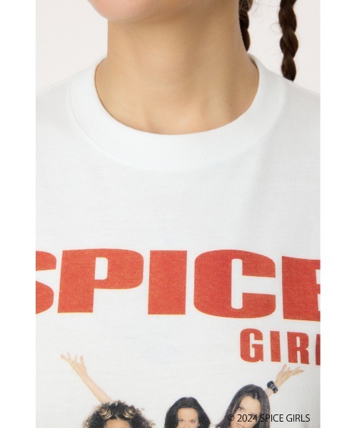 RODEO CROWNS WIDE BOWL(ロデオクラウンズワイドボウル)の「SPICE GIRLS Tシャツ(Tシャツ/カットソー・レディース・オフホワイト/ブラック/ライトブルー・MEDIUM/LARGE)」の6枚目の写真