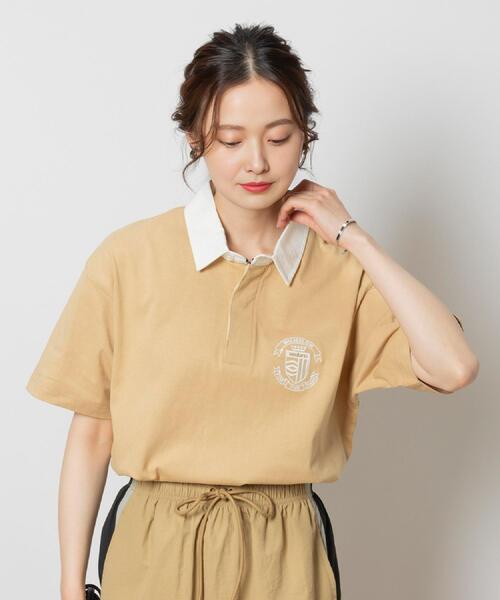 UMBRO(アンブロ)の「UMBRO(アンブロ)エンブレムポロシャツ(ポロシャツ・レディース・ブラック/ベージュ・M/L/XL)」の18枚目の写真