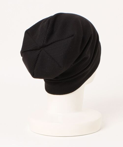 BARELY BLUE（ベアリーブルー）の「【 BARELY BLUE / ベアリーブルー 】 ルーズ ビーニー（ニットキャップ/ビーニー・レディース・ライトグレー/ブラック/グレー・FREE）」の4枚目の写真