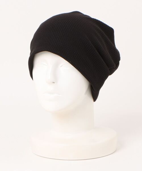 BARELY BLUE（ベアリーブルー）の「【 BARELY BLUE / ベアリーブルー 】 ルーズ ビーニー（ニットキャップ/ビーニー・レディース・ライトグレー/ブラック/グレー・FREE）」の9枚目の写真