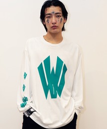 [W] by VIRGOwearworks（ダブリューバイヴァルゴウェアーワークス）の「W-logo lst（Tシャツ/カットソー）」