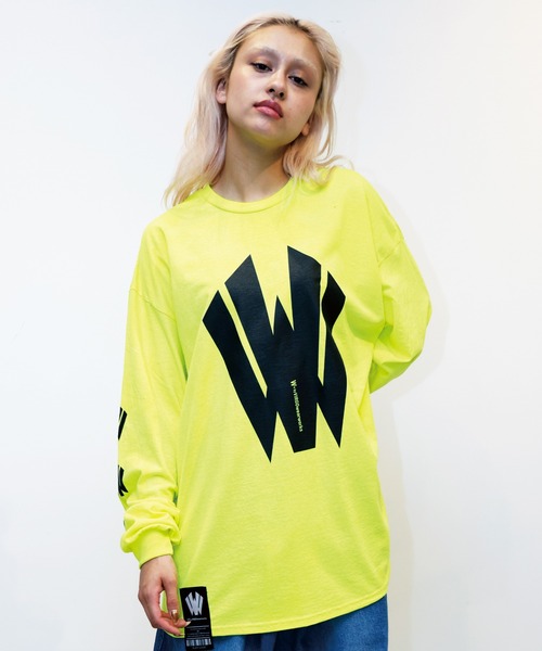 [W] by VIRGOwearworks（ダブリューバイヴァルゴウェアーワークス）の「W-logo lst（Tシャツ/カットソー・メンズ・イエロー/ホワイト/ブラック・M/L/XL/XXL）」の3枚目の写真