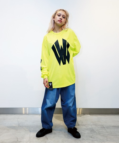 [W] by VIRGOwearworks（ダブリューバイヴァルゴウェアーワークス）の「W-logo lst（Tシャツ/カットソー・メンズ・イエロー/ホワイト/ブラック・M/L/XL/XXL）」の9枚目の写真