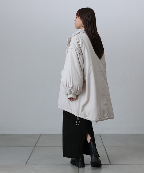 COLONY 2139（コロニートゥーワンスリーナイン）の「WEB・一部店舗限定 / 袖取り外しスタンドカラーモンスターコート（その他アウター・レディース・アイボリー/ブラック・FREE）」の19枚目の写真