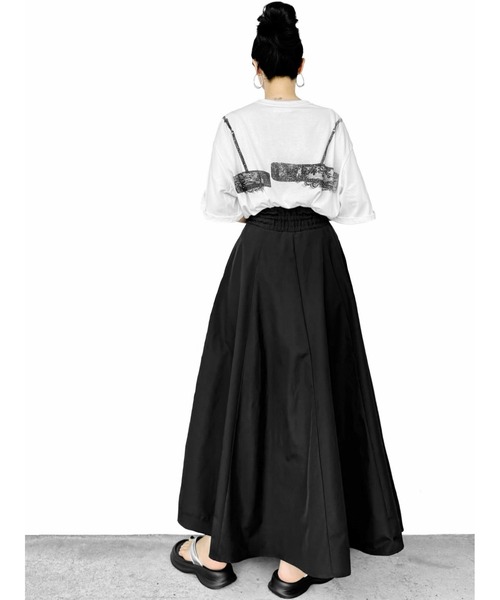 ラブユ Lingerie print over t-shirt LVEU.（ラブユ.）の「【LVEU.】ランジェリープリントオーバーT