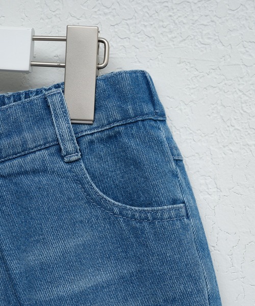 CIAOPANIC TYPY（チャオパニックティピー）の「【KIDS】【Liam】カットアウトワイドデニム（デニムパンツ・キッズ・サックスブルー/ネイビー/ブラック・XX-LARGE/X-LARGE/LARGE/MEDIUM/SMALL）」の8枚目の写真