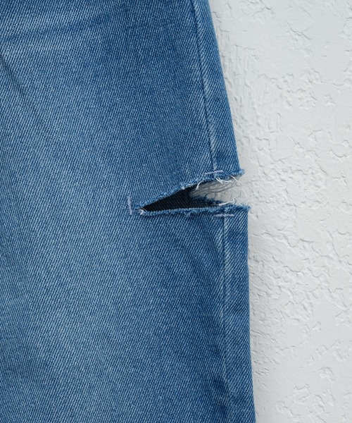 CIAOPANIC TYPY（チャオパニックティピー）の「【KIDS】【Liam】カットアウトワイドデニム（デニムパンツ・キッズ・サックスブルー/ネイビー/ブラック・XX-LARGE/X-LARGE/LARGE/MEDIUM/SMALL）」の9枚目の写真