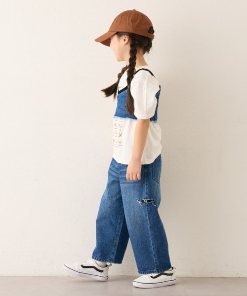 CIAOPANIC TYPY（チャオパニックティピー）の「【KIDS】【Liam】カットアウトワイドデニム（デニムパンツ・キッズ・サックスブルー/ネイビー/ブラック・XX-LARGE/X-LARGE/LARGE/MEDIUM/SMALL）」の15枚目の写真