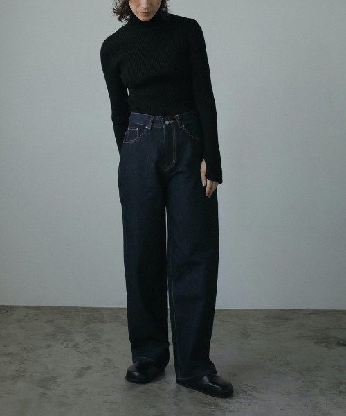 anuke（アンヌーク）の「anuke Slit Turtle Knit スリットタートル