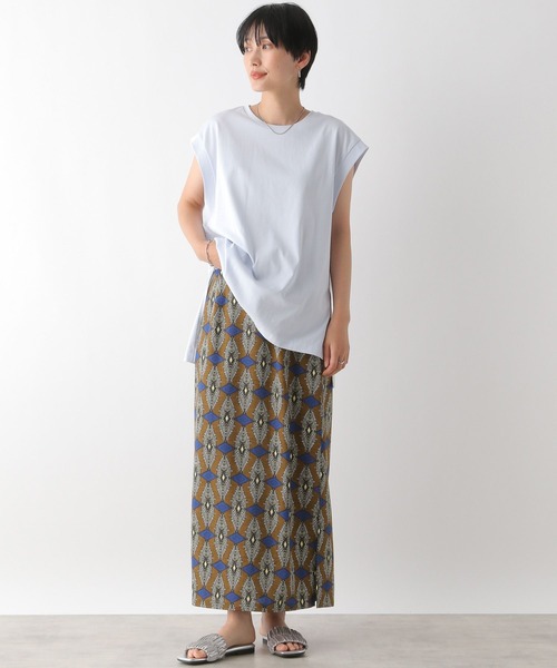 LEPSIM(レプシィム)の「アフリカンプリントナロースカート 127632(スカート・レディース・レッド/キャメル/ブルー・FREE)」の19枚目の写真