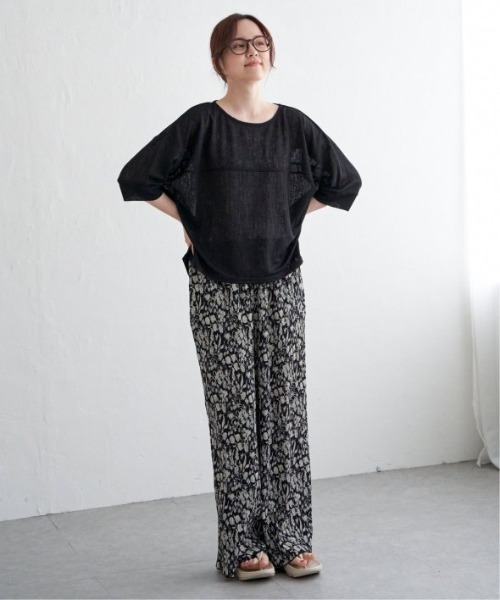 LBC（エルビーシー）の「シアータック切り替えプルオーバー（Tシャツ/カットソー・レディース・オフホワイト/レッド/ブラック・M）」の15枚目の写真