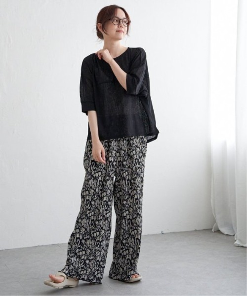 LBC（エルビーシー）の「シアータック切り替えプルオーバー（Tシャツ/カットソー・レディース・オフホワイト/レッド/ブラック・M）」の16枚目の写真