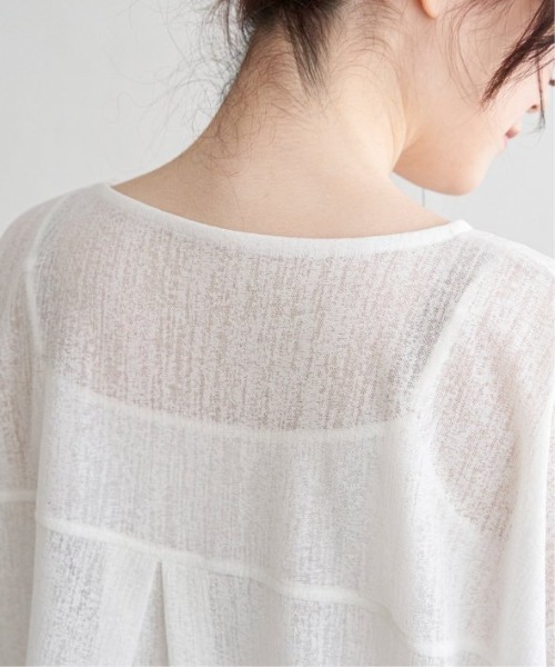 LBC（エルビーシー）の「シアータック切り替えプルオーバー（Tシャツ/カットソー・レディース・オフホワイト/レッド/ブラック・M）」の6枚目の写真