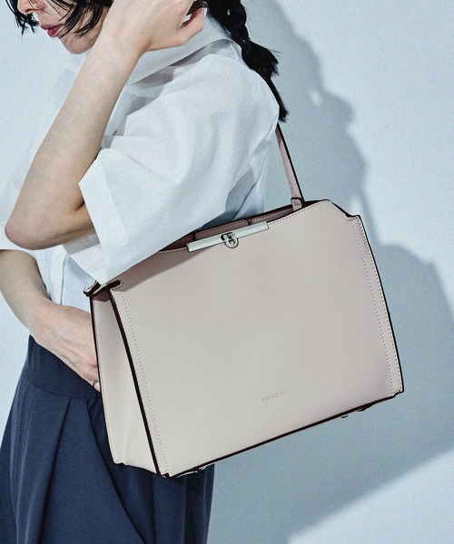 セール】【HUNDRED】スリムスクエア 2wayハンドバッグ ショルダー  