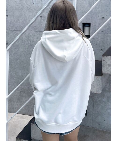 GYDA（ジェイダ）の「NO COFFEE NO GYDAスウェットパーカー（パーカー・レディース・オフホワイト/ブラック・FREE）」の21枚目の写真