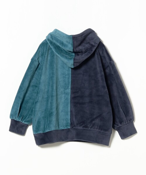 B:MING by BEAMS（ビーミングバイビームス）の「配色 ベロア フーディー 2024FW（100～140cm）（パーカー・キッズ・ネイビー/レッド・130/140/100/110/120）」の19枚目の写真