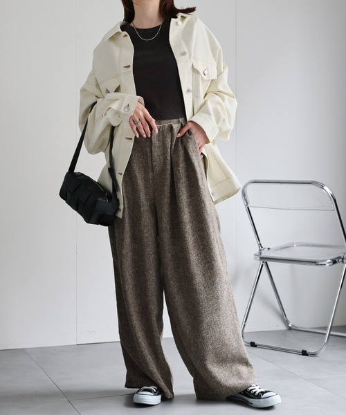 model：162cm 着用サイズ：F