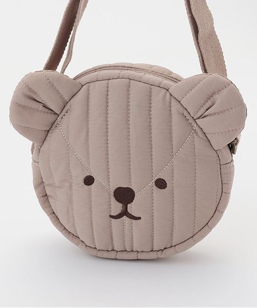 petit main(プティマイン)の「ププ&テテお顔ショルダーバッグ(ショルダーバッグ・キッズ・モカ/ライトピンク・FREE)」の12枚目の写真