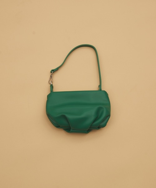 MERLOT（メルロー）の「ワンハンドルミニショルダーバッグ/350mlペットボトル収納可能（ハンドバッグ・レディース・グリーン/ブラック・FREE）」の16枚目の写真