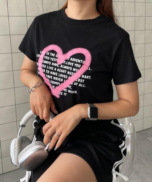 evisu ハートプリント Tシャツ ヴィンテージハートプリントTシャツ | ファッション通販サイト NUGU