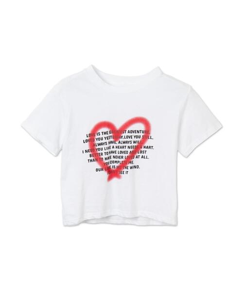 ★期間限定セール★【新品】ANINE BING　ハートプリント　ロゴ Tシャツ セール】アソートハートプリントTシャツ（Tシャツ/カットソー