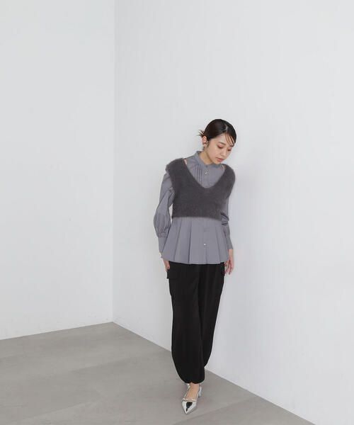 NATURAL BEAUTY BASIC（ナチュラルビューティーベーシック）の「◇2wayカーゴパンツ（カーゴパンツ・レディース・ピンク/チャコールグレー/ブラック・SMALL/MEDIUM）」の5枚目の写真