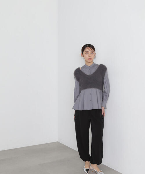 NATURAL BEAUTY BASIC（ナチュラルビューティーベーシック）の「◇2wayカーゴパンツ（カーゴパンツ・レディース・ピンク/チャコールグレー/ブラック・SMALL/MEDIUM）」の6枚目の写真