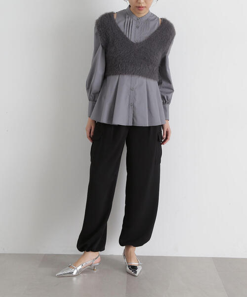 NATURAL BEAUTY BASIC（ナチュラルビューティーベーシック）の「◇2wayカーゴパンツ（カーゴパンツ・レディース・ピンク/チャコールグレー/ブラック・SMALL/MEDIUM）」の9枚目の写真