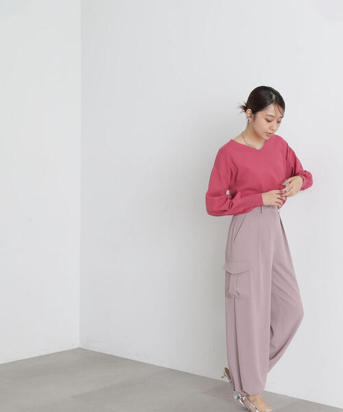 NATURAL BEAUTY BASIC（ナチュラルビューティーベーシック）の「◇2wayカーゴパンツ（カーゴパンツ・レディース・ピンク/チャコールグレー/ブラック・SMALL/MEDIUM）」の22枚目の写真