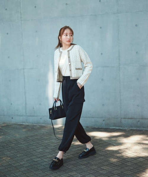 NATURAL BEAUTY BASIC（ナチュラルビューティーベーシック）の「◇2wayカーゴパンツ（カーゴパンツ・レディース・ピンク/チャコールグレー/ブラック・SMALL/MEDIUM）」の2枚目の写真