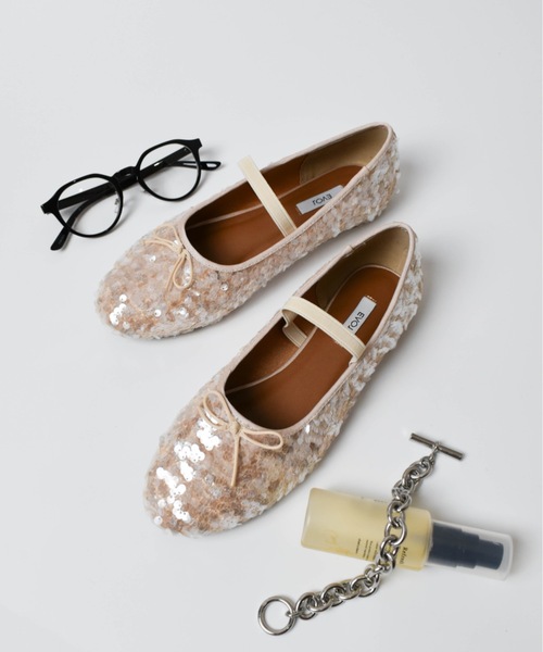 【セール】EVOL / スパンコールラウンドバレエ / IX5530（バレエシューズ）｜EVOL（イーボル）