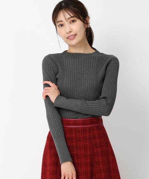 MISCH MASCH（ミッシュマッシュ）の「ベーシックボトルネックリブニット/MM438307（ニット/セーター・レディース・ホワイト/レッド/グレー/ブルー/ブラック・ﾌﾘ-）」の22枚目の写真