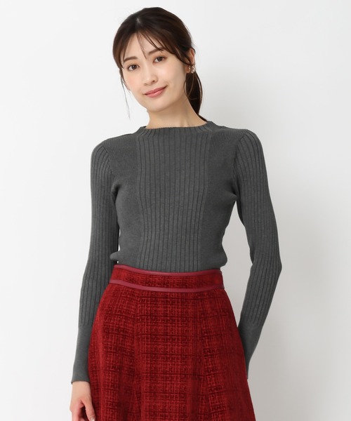 MISCH MASCH（ミッシュマッシュ）の「ベーシックボトルネックリブニット/MM438307（ニット/セーター・レディース・ホワイト/レッド/グレー/ブルー/ブラック・ﾌﾘ-）」の21枚目の写真