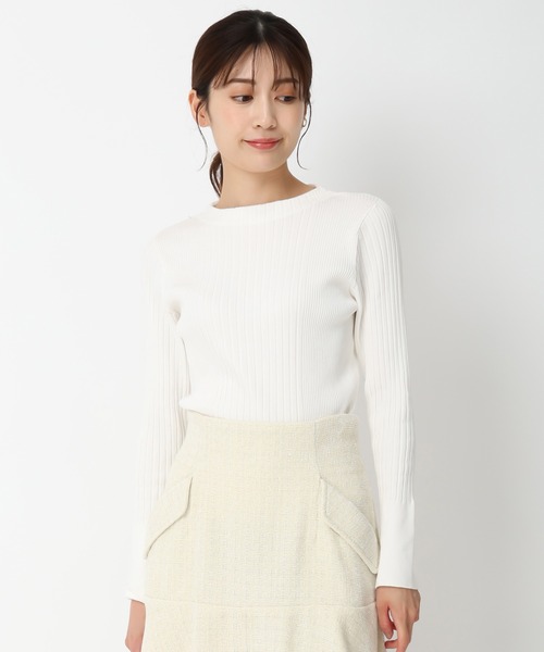 MISCH MASCH（ミッシュマッシュ）の「ベーシックボトルネックリブニット/MM438307（ニット/セーター・レディース・ホワイト/レッド/グレー/ブルー/ブラック・ﾌﾘ-）」の15枚目の写真