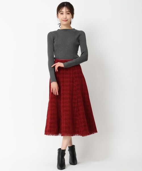 MISCH MASCH（ミッシュマッシュ）の「ベーシックボトルネックリブニット/MM438307（ニット/セーター・レディース・ホワイト/レッド/グレー/ブルー/ブラック・ﾌﾘ-）」の20枚目の写真