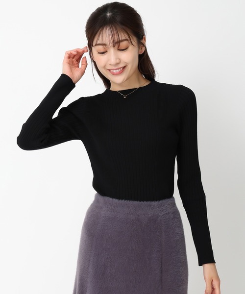 MISCH MASCH（ミッシュマッシュ）の「ベーシックボトルネックリブニット/MM438307（ニット/セーター・レディース・ホワイト/レッド/グレー/ブルー/ブラック・ﾌﾘ-）」の16枚目の写真