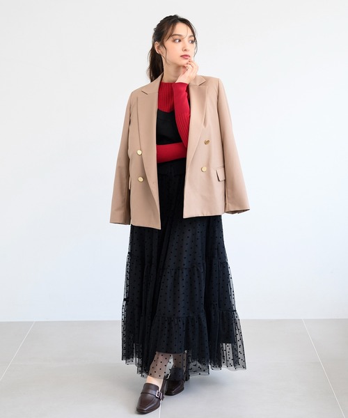 MISCH MASCH（ミッシュマッシュ）の「ベーシックボトルネックリブニット/MM438307（ニット/セーター・レディース・ホワイト/レッド/グレー/ブルー/ブラック・ﾌﾘ-）」の11枚目の写真