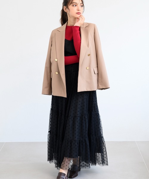 MISCH MASCH（ミッシュマッシュ）の「ベーシックボトルネックリブニット/MM438307（ニット/セーター・レディース・ホワイト/レッド/グレー/ブルー/ブラック・ﾌﾘ-）」の10枚目の写真