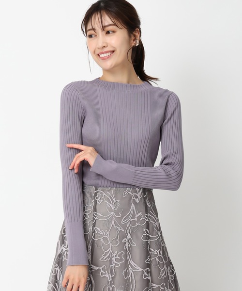 セール】ベーシックボトルネックリブニット/MM438307（ニット/セーター