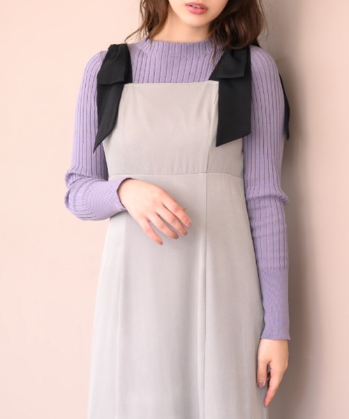 セール】ベーシックボトルネックリブニット/MM438307（ニット/セーター