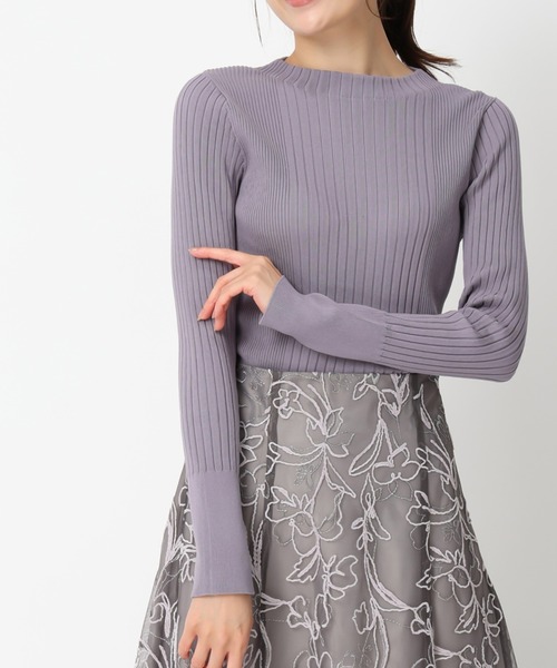 セール】ベーシックボトルネックリブニット/MM438307（ニット/セーター