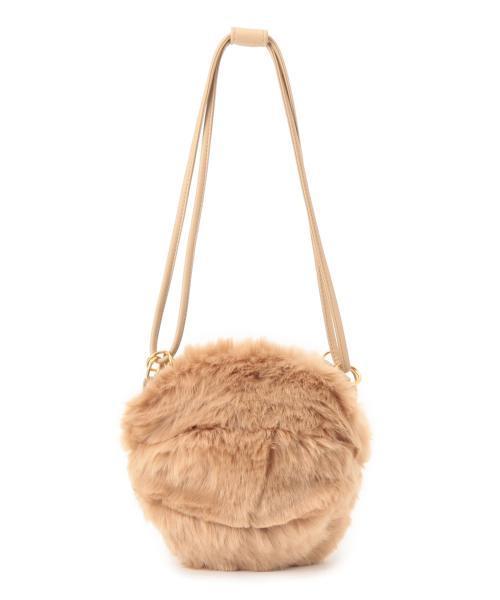 BEAMS LIGHTS Women's（ビームスライツ ウィメンズ）の「VOTAN TOKYO×BEAMS LIGHTS / ファーサークル（ショルダーバッグ・レディース・ブラック/ベージュ・ONE SIZE）」の5枚目の写真