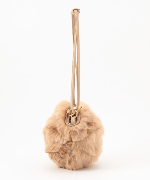 BEAMS LIGHTS Women's（ビームスライツ ウィメンズ）の「VOTAN TOKYO×BEAMS LIGHTS / ファーサークル（ショルダーバッグ・レディース・ブラック/ベージュ・ONE SIZE）」の14枚目の写真